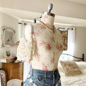 y2k white sequin purse‎ fairycore